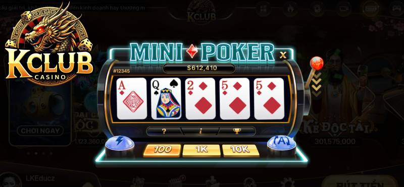 Mini Poker Kclub - Trải Nghiệm Cá Cược Có 1 Không 2