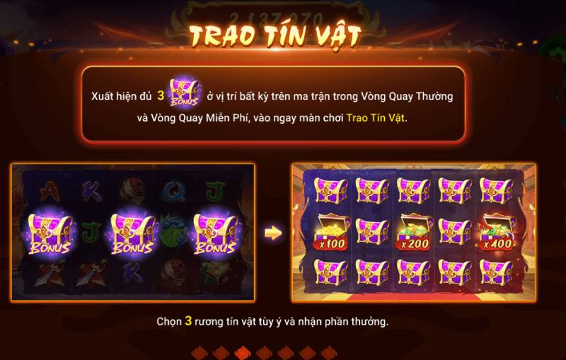 Trao Tín Vật – Chọn tín vật nhận thưởng